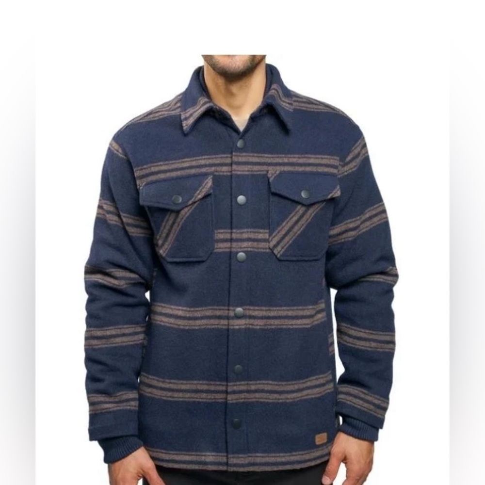 Men's Navy Striped Jacket